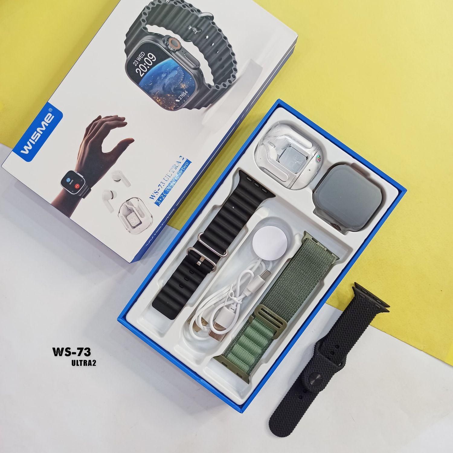 Wisme WS 73 Ultra 2 پک ساعت هوشمند و ایرپاد ( گارانتی 6 ماهه )